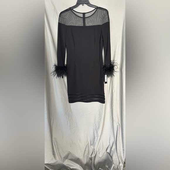 BETSY & ADAM
Womens Illusion Polyester Sheath Dress - Picture 3 of 5